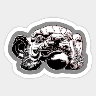 Wild Head Angry Monkey قرد Affe बंदर 원숭이 猴 Guenon Sticker